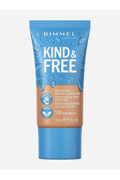 Rimmel كريم أساس سائل مرطب للبشرة من Kind and Free - 150 Rose Vanilla، 30 مل