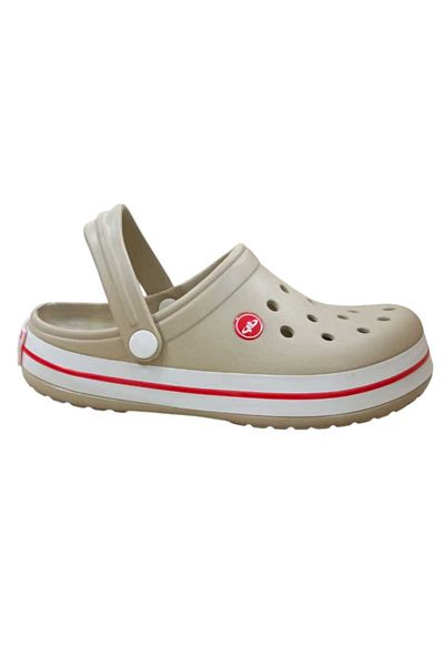 Shubuu Unisex Beige White Red Sabo Hospital Slippers