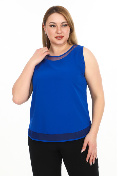 KİFAYET 16879 Sleeveless Jesika Blouse with Neck and Skirt Tulle (R) (D101)