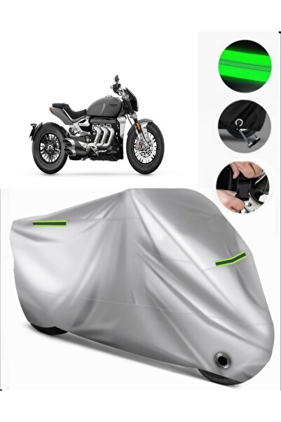 MotoEN Triumph Rocket 3 R Compatible Motorcycle Tarpaulin Premium (Lock Compa...
