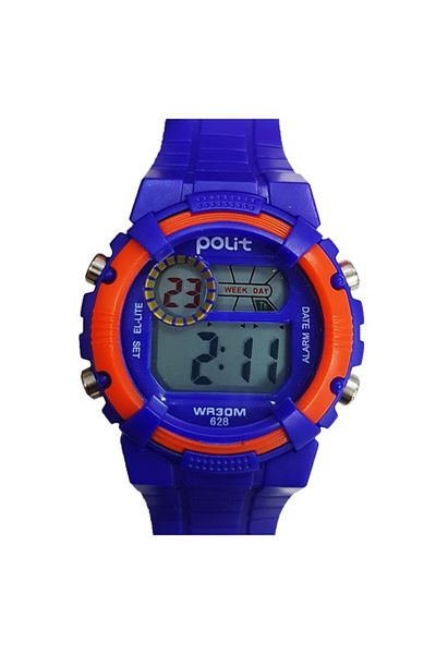 Salamandra Ceas Copii, Afisaj Electronic, Cronometru, Data, Alarma/F1, Rezistent la Apa, Rosu/Albastru
