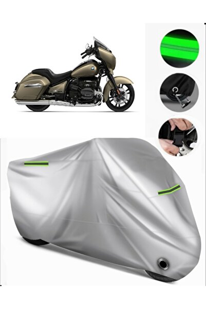 MotoEN Bmw R 18 B Compatible Motorcycle Tarpaulin Premium (Lock Compatible)-Gray