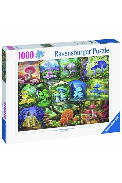 RAVENSBURGER - Puzzle ciuperci colorate 1000 piese design nou
