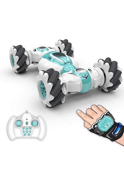 COOYA RC Stunt Car, Remote Control Watch Gesture Sensor, Deformable Electric, 2.4GHz 4WD 360°Rotation