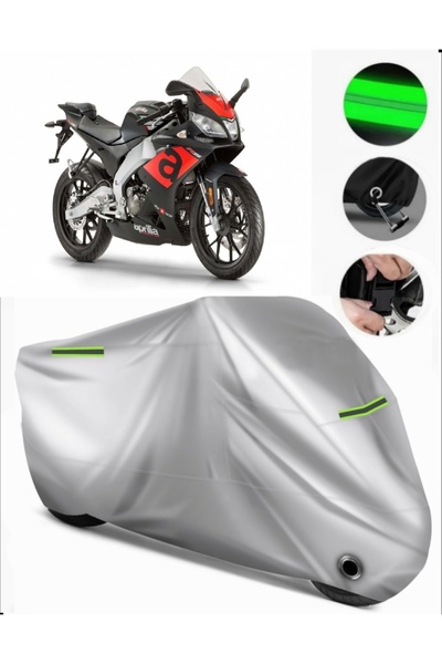 MotoEN غطاء دراجة نارية متوافق مع Aprilia RS 125 Premium (متوافق مع القفل) - ...