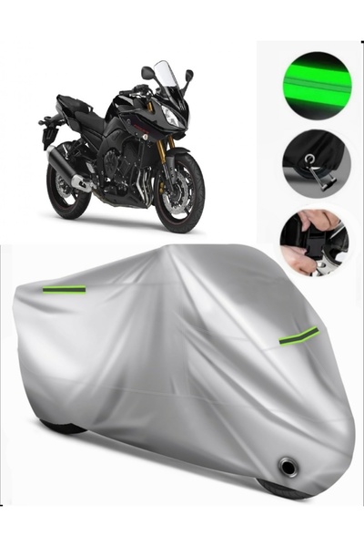 MotoEN غطاء دراجة نارية متوافق مع Yamaha Fazer 8 ABS Premium (متوافق مع القفل...