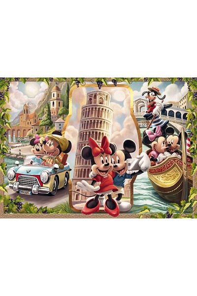 RAVENSBURGER - Puzzle Mickey si Minnie in vacanta 1000 piese design nou