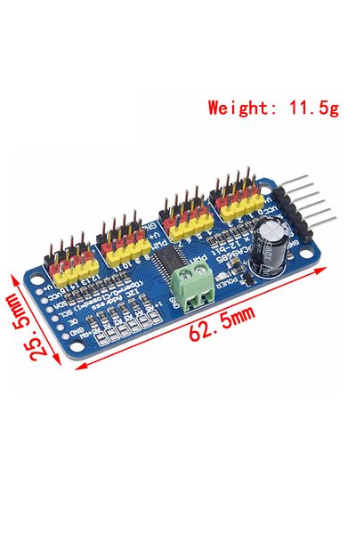 Si Tai&SH 16-channel 12-bit Pwm Servo Driver - I2c Interface - Pca9685 For Arduino Raspberry Pi Diy Servo S...