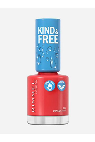 Rimmel لطيف ومجاني نظيف Tırnak Cilası - 155 - Sunset Soar، 8 مل