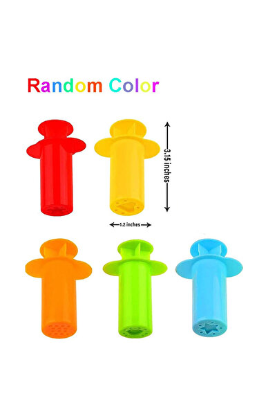 Choice 5pcs random color Clay and Dough Modelling Tools Kit Rollers Molds Cutters Plastic Assorted Designs