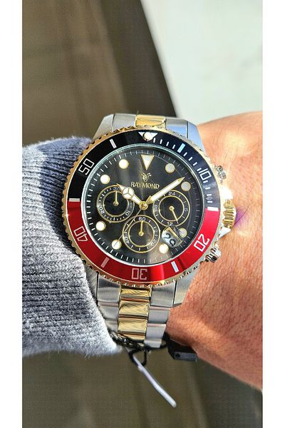 Raymond Rym-81030 Men's Wristwatch - Stainless Steel - 2 Year Warranty