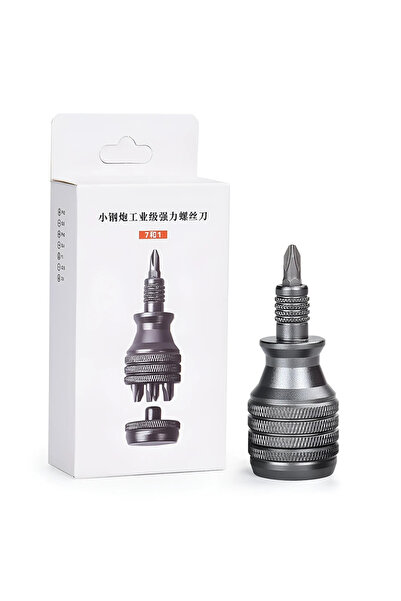 Choice مفك براغي صغير 7 في 1 قطعة واحدة، مفك براغي من التيتانيوم، رأس مفك برا...