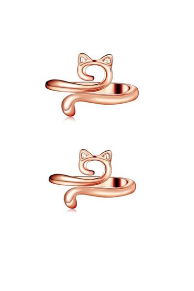 Choice rose gold MIUSIE 2pcs Adjustable Knitting Crochet Loop Ring Knittied Yarn Guide Finger Faster Holder