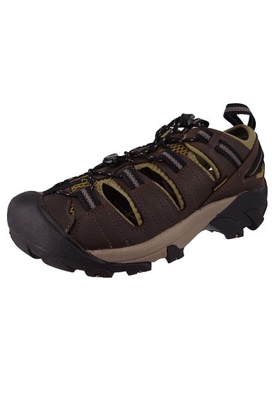 Keen Herren Trekking Sandalen Sandalen Arroyo II 1027139 Schwarz Canteen/Black Leder mit KEEN-ALL TERRAI
