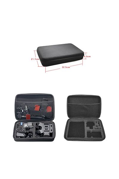 EXSKOF Large bag Carrying Case Protective Storage Bag For GoPro Hero 13 12 11 10 9 8 7 6 5 4 SJCAM AKASO DJ