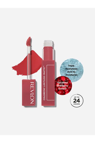 Revlon أحمر شفاه سائل غير لامع من ColorStay Limitless، Stir Me Up 008