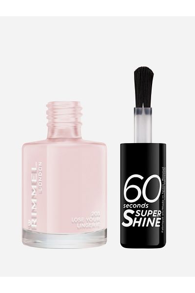 Rimmel طلاء أظافر 60 Seconds Super Shine، 203 Lose Your Lingerie، 8 مل - 0.25 أونصة سائلة