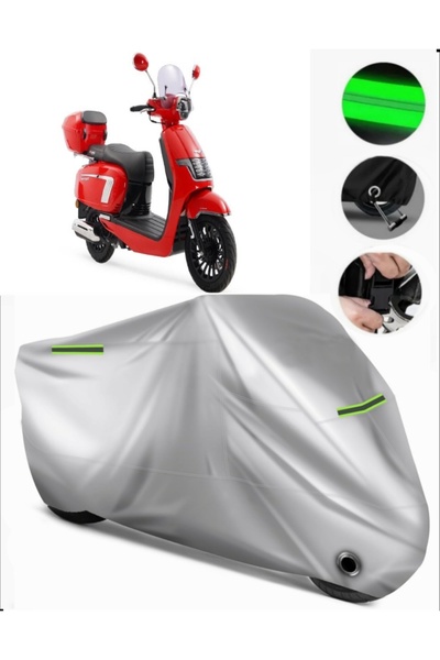 MotoEN Skjet Bayberry 125 Compatible Motorcycle Tarpaulin Premium (Lock Compa...