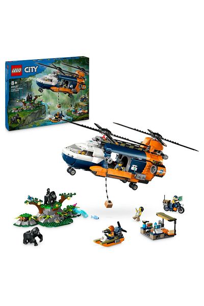 LEGO LEGO City Set - Jungle Explorer's Helicopter at Base Camp (60437)