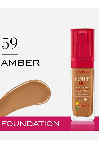 Bourjois Healthy Mix Anti-Fatigue Foundation - 59 Amber, 30ml