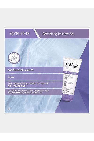 Uriage Gyn-Phy Intimate Hygiene Refreshing Gel, 200ml