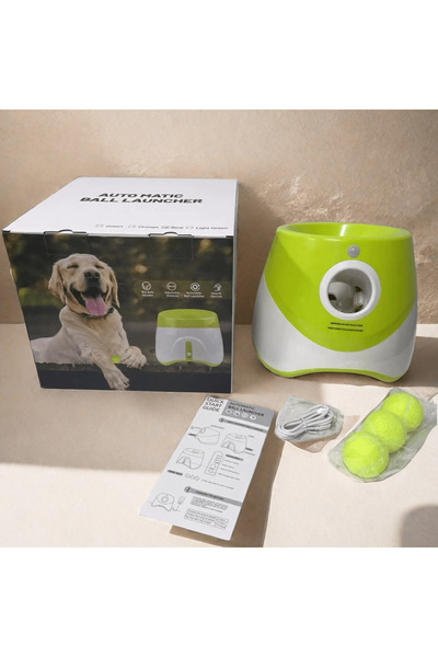 Choice M light green Dog Launcher Automatic Dogs Chase Toy Tennis Throwing Pinball Machine Fun Interactive