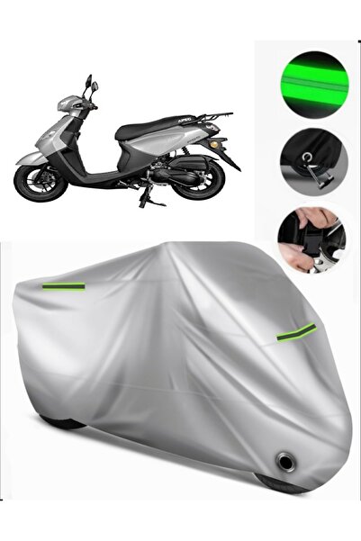 MotoEN غطاء دراجة نارية متوافق مع Volta VSX Premium (متوافق مع القفل) - رمادي