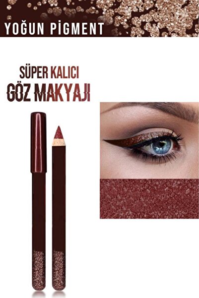 MUJGAN 8'li Renkli Kalın Glitter Kalem Eyeliner