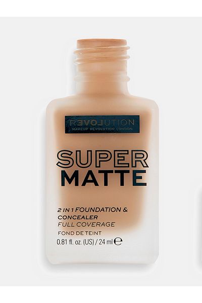 Revolution Relove Supermatte 2in1 Foundation and Concealer, F10.5