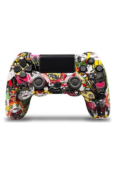 FlashHawk Camouflage Wireless Controller for PlayStation 4/PC/Steam with Gyroscope and Dual Vibration