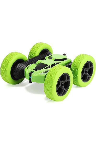 COOYA Remote Control Car, Double Sided 360°Rotating 4WD, 2.4GHz Electric Rechargeable for Kids, Green