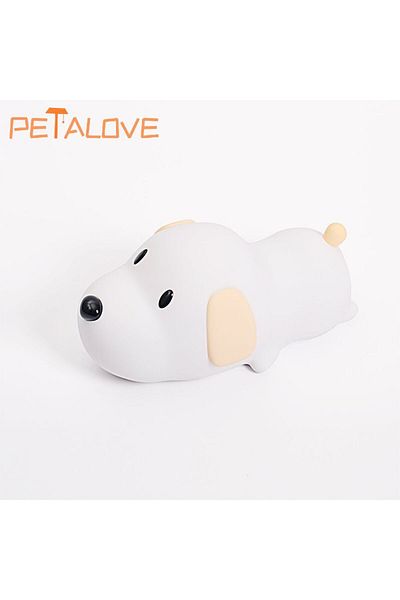 Choice Puppy Dog Night Light Cute Animal Panda Rabbit Duck Lovely Silicone Lamp Cloud Star Christmas Gift f