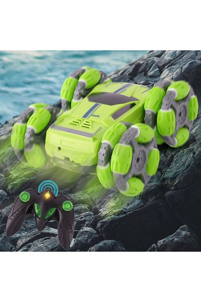 COOYA Remote Control Stunt Car Toy 25.7 X 16.7 X 8.1Cm 25.7 X 16.7 X 8.1 Cm Green