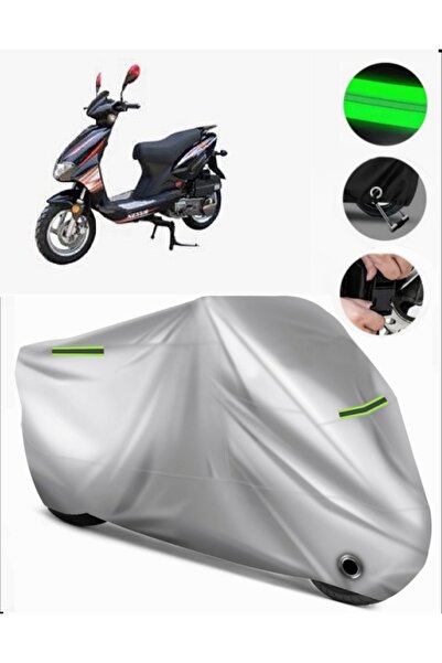 MotoEN Asian as 125 T-15 Compatible Motorcycle Tarpaulin Premium (Lock Compat...
