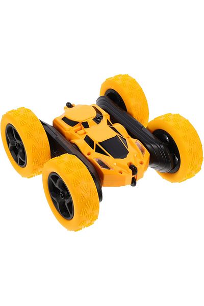 COOYA Remote Control Car, Double Sided 360°Rotating 2.4GHz Electric Race Stunt Toys for Kids, Yellow