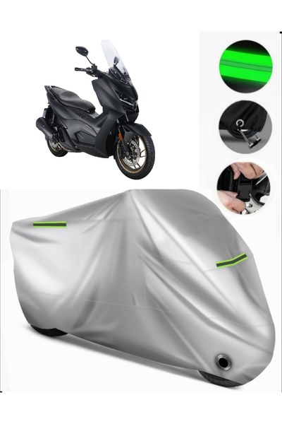 MotoEN Zontes 350 D Compatible Motorcycle Tarpaulin Premium (Lock Compatible)...