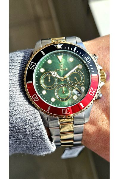 Raymond Rym-81030 Men's Wristwatch - Stainless Steel - 2 Year Warranty