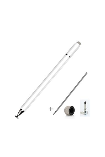 Choice 3007C White 2TIPS Wenku Magnetic Adsoption 4 in 1 Universal Capacitive Stylus Pen Tips Screw With I
