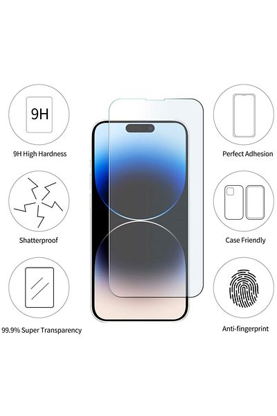 Choice 3 قطع لهاتف iPhone 16 Pro Max 3/5 قطع واقي شاشة زجاجي لهاتف IPhone 12 11 13 14 15 16 Pro