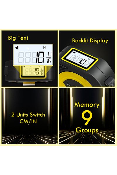 Choice 5M Luminous screen digital tape measure