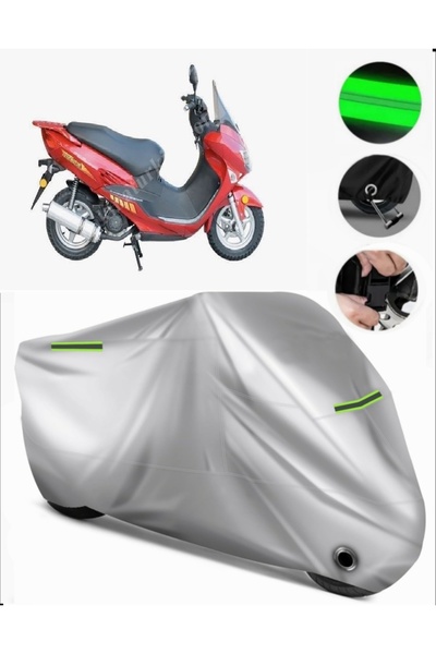 MotoEN Asian as 150 t 7B Compatible Motorcycle Tarpaulin Premium (Lock Compat...