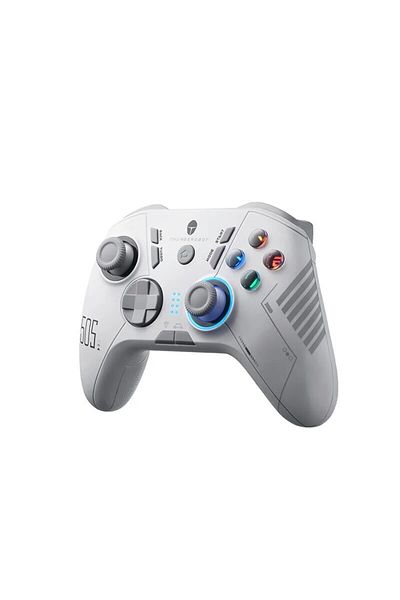 Choice وحدة تحكم الألعاب اللاسلكية WHITE THUNDEROBOT G50S مع مشغلات عصا التحكم ذات التأثير القاعدي ولوحة الألعاب 1000 هرتز Polli