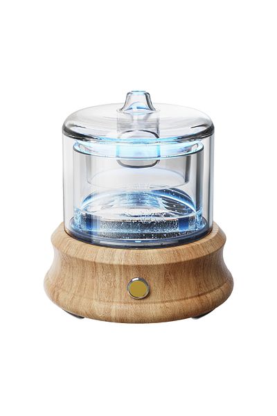Choice USB without battery Glass Essential Oil Diffuser Humidifier Waterless Auto Shut-Off Colors Lights Ar