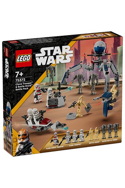LEGO Set LEGO Star Wars - Pachet de lupta: Clone Trooper si droid de lupta (75372)