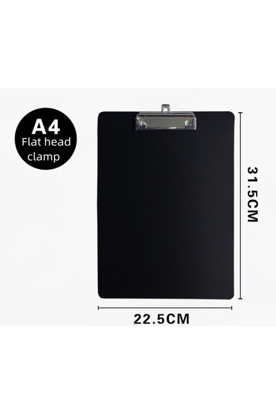 choice2 Black A4 Vertical A4ClipBoardBlack Plastic Clipboard,A4 Writing Pad, ...