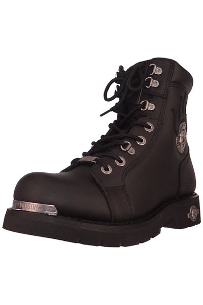 Harley Davidson Herren Bikerboots Stiefel Diversion Biker Motorrad D94169 Schwarz Black Leder