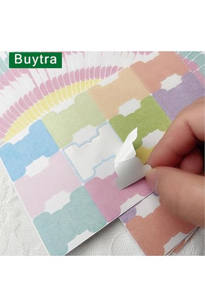 Choice 5sheet Self-adhesive Index Label Sticker Personalized Bible Journaling Tabs Flag for School offic...