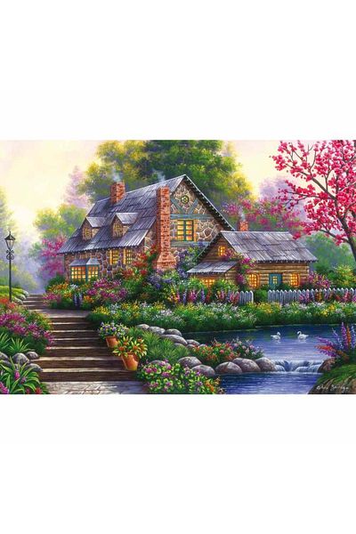 RAVENSBURGER - Romantic cottage puzzle 1000 pieces new design