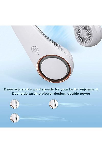 COOYA 3 Speed Adjustments Rechargeable, USB Powered Hands Free Bladeless 78 Air Outlets