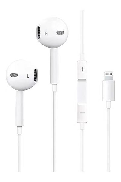 Primo Plus سماعات أذن سلكية لهاتف Apple iPhone باللون الأبيض